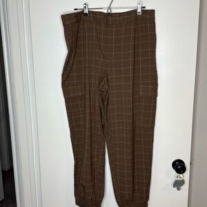 A New Day Tan & Brown High-Rise Ankle Jogger